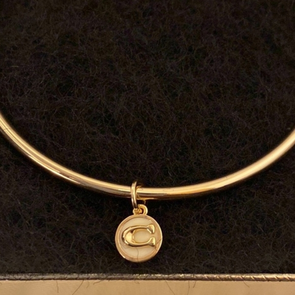 Coach NWOT “C” Charm Bangle Bracelet - Picture 2 of 9